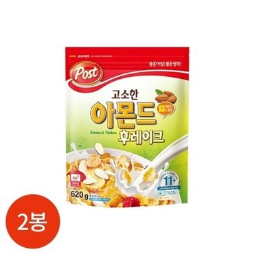 모비타 포스트 아몬드 후레이크 620g x 2개