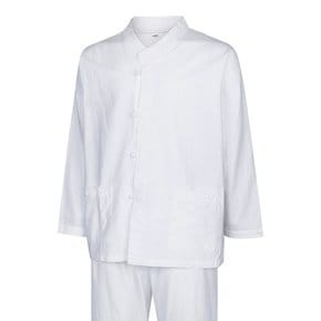 남성 가을 활동성 좋은 개량한복 생활한복 세트 SS-HBA-M6-흰색