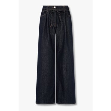 GCUT [지컷25F/W]벨티드 밴딩 와이드 데님 팬츠(7215355713)