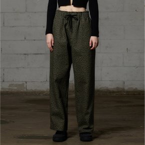 LEOPARD WIDE PANTS / KHAKI