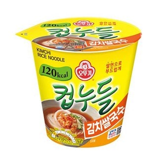  오뚜기 컵누들 김치쌀국수 35g 15개 작은 컵라면