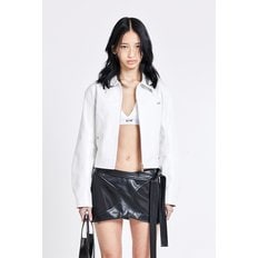 Bulky Leather Jacket - White(woman)