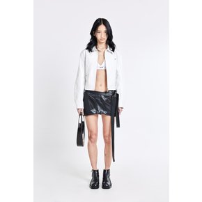 Bulky Leather Jacket - White(woman)