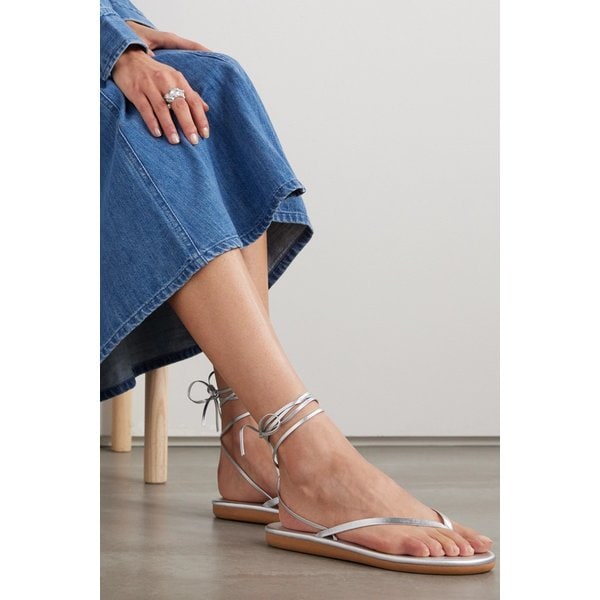 사하라 실버 가죽 샌들 1647597324870920