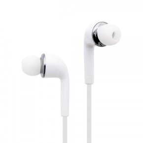 IF197 Coms 이어폰 (3.5mm / 마이크 / 볼륨 컨트롤) 1.1m White