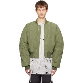 엘리오에밀 SSENSE 익스클루시브 그린 트랜퀼 보머 재킷 AW22_M_02_059_P03_WK20 KHAKI