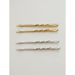 Twisty Metal Bobby Hair Pin Set H01190
