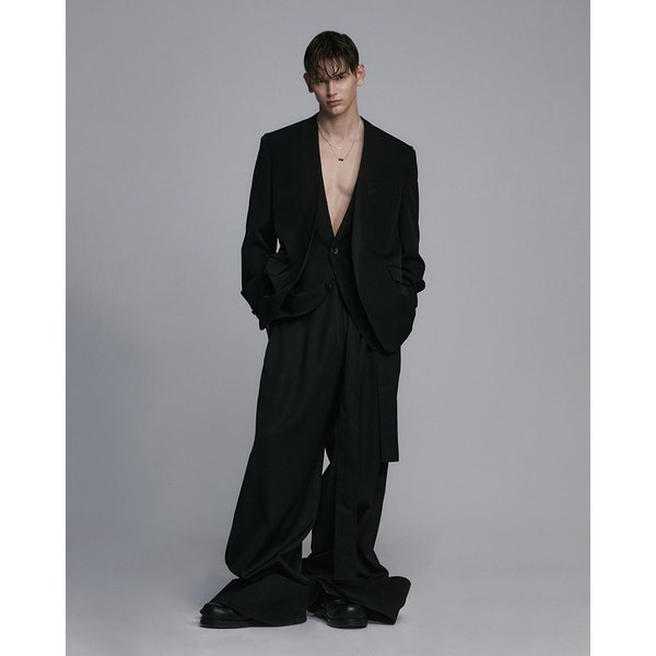 [파주점] 컬렉션 레이어드 카라리스 블레이저 SG2JK702BK