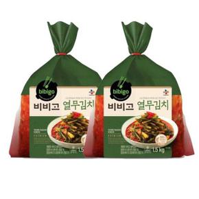 비비고 열무김치 1.5kg 2개 .