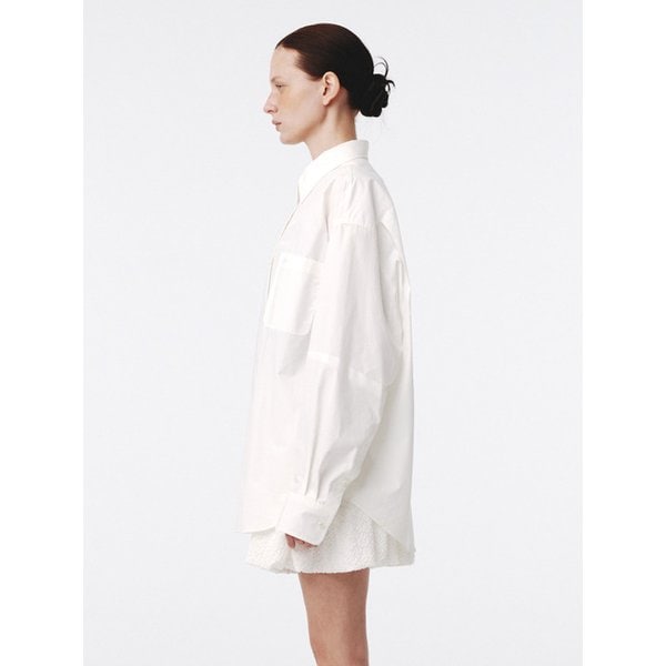 Structured Oversized Shirt Off-White