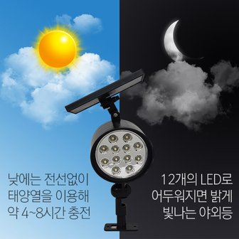 석코리아 LED 태양열 가로등 SL-10 태양광정원등 잔디등 야외조명