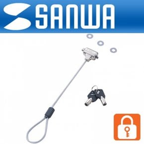 SANWA 노트북 와이어 잠금 장입 자물쇠 0.25m