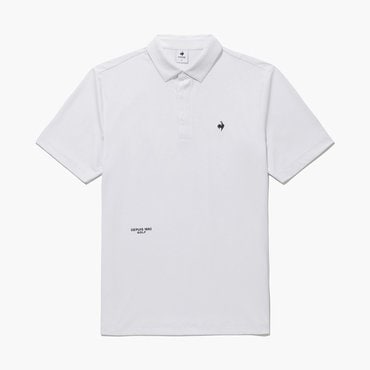 르꼬끄골프 25년  S/S     NEW 남성 볼드 레터링 퍼포먼스 반팔 티셔츠 / white  GQ121MTS34