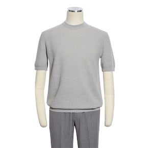 [기간한정] SS 프리미엄 라운드반팔 그레이 데일리 니트 (RRFPKT53)