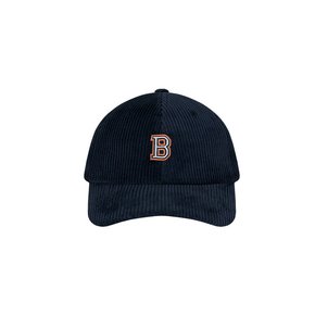 B Emblem Corduroy Cap (NAVY)