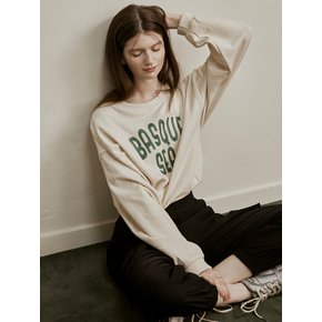 Banding shirring crop sweatshirt (2color)