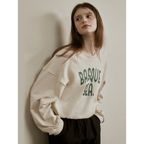 Banding shirring crop sweatshirt (2color)