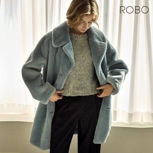 로보 [온플] 로보 24FW 스페인 라도마社 리버시블 카라 하프 무스탕