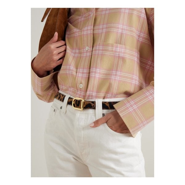 디앙슈 미자 레오파드 프린트 카프 헤어 벨트 46376663162870972