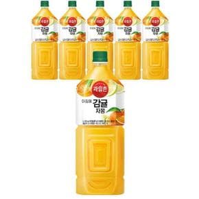 과일촌 아침에 감귤자몽 2L 6개