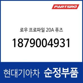 로우 프로파일 20A 퓨즈 (1879004931) 더뉴 니로 전기차, 니로 하이브리드, 니로 하이브리드