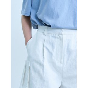 Donet cargo pocket short pants - ivory