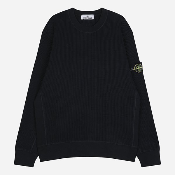 [시흥점] 6S 6100056 S0044 V0020 와펜 패치 와플 플리스 맨투맨 네이비