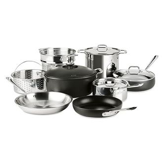  미국 올클래드 냄비 AllClad Multi Material Cookware Set 12Piece Silver and 블랙 1432672