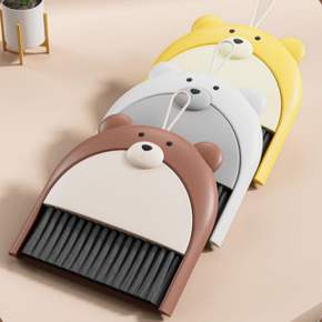 귀여운 곰돌이 베어 미니 빗자루 쓰레받이 세트