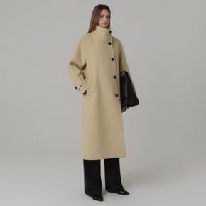 하이넥 울 오버사이즈 코트_엘로우 / HIGH NECK WOOL OVERSIZED COAT_YELLOW
