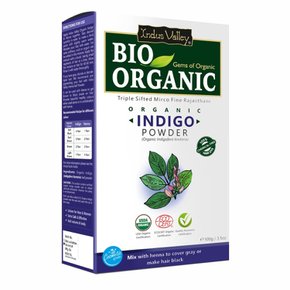 바이오 오가닉 내추럴 헤나 파우더 천연 염색 Indigo Leaf 인디고 리프 (갈색) 100g