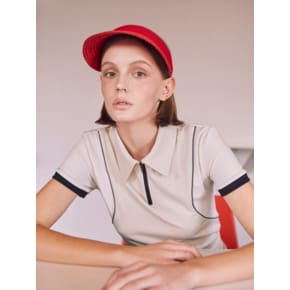 Zipper Collar T-shirt