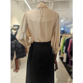[파주점] 하이넥 리본 블라우스 S262MSC011