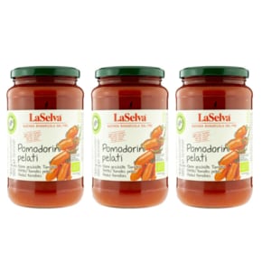 라셀바 LaSelva 껍질벗긴 토마토 소스 550g (병) 3개