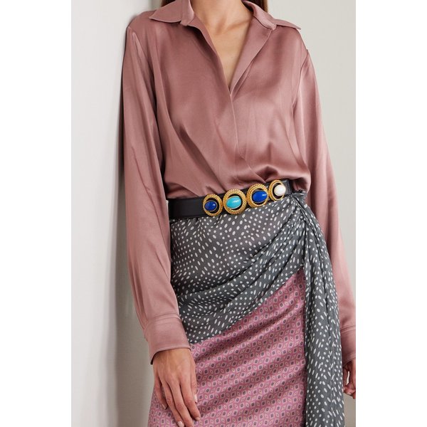 소니아 페트로프 네스트 장식 가죽 벨트 46376663162984057