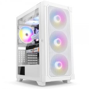 고랩 GLM140 RGB MESH 강화유리 화이트 (미들타워)