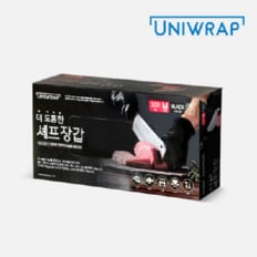 유니랩 더 도톰한 니트릴 셰프장갑 블랙 100매 1팩