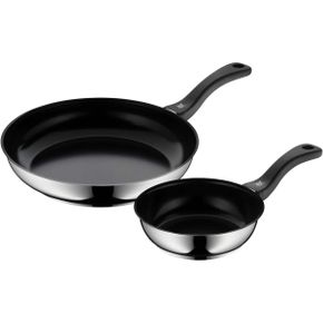 영국 wmf 후라이팬 WMF Pan-Set 2-Pieces Coated O 18 28 cm Devil 스테인리스 스틸 Handle Crom