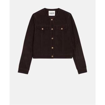 CLAUDIE PIERLOT 끌로디피에로 가죽 자켓 Dunkelbraun CFPBL00252