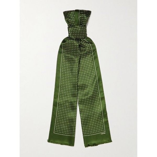 폴카 도트 실크 새틴 스카프 46376663162968644