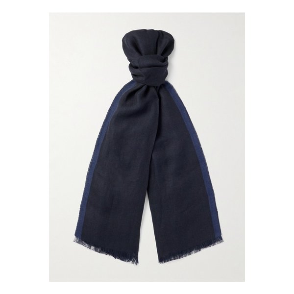 브루넬로쿠치넬리 프린지 스트라이프 리넨 스카프 1647597356766636