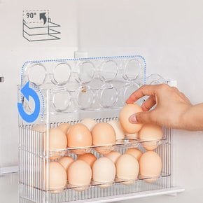 계란 트레이 보관함 냉장고 달걀 투명 3단 30구 수납함