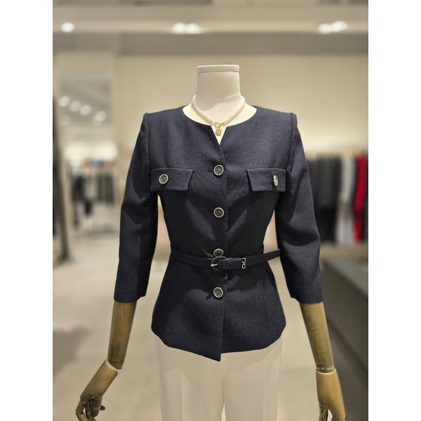 [파주점] 플랩 장식 슬릿 라운드넥 자켓 JS5B0JK731