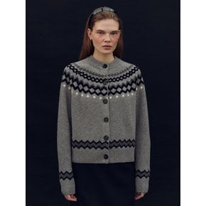 Yorkshire British pattern cardigan (Grey)