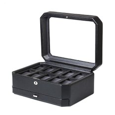 WOLF  헤리티지 / 시계보관함 10구 Heritage 10pc Watch Box w/ Draw Blk 4586029