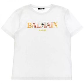 키즈 콘트라스트 로고 Short-Sleeve 티셔츠 Size 8Y BW8Q41-Z0082-100MC 883025