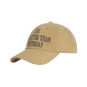 Corduroy Ball Cap Beige