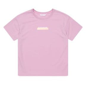 여아 홀로그램 레터링 반팔 티셔츠 21M1464 PK_P391320525