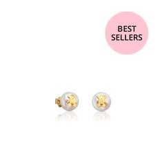Gold TOUS Bear Earrings with Pearl/귀걸이/511000795