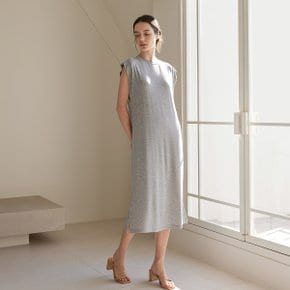 이너캡 스퀘어 드레스 - 멜란지그레이